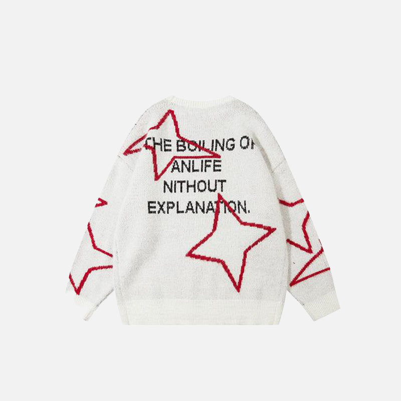 Shuriken Stars Loose Sweater