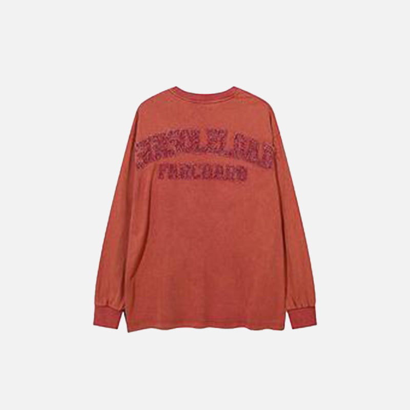 Star Embroidery Loose Sweatshirt