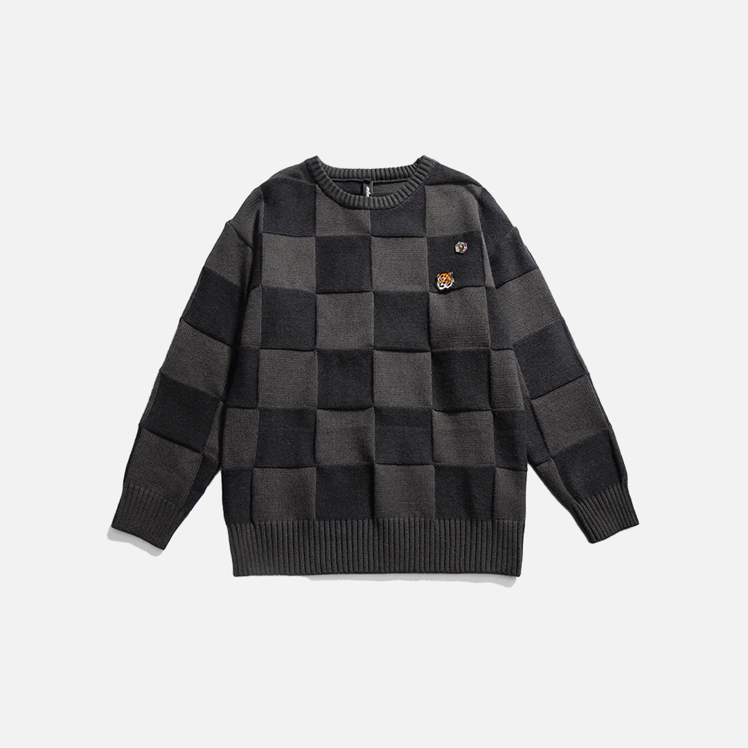 Vintage Chess Square Sweater