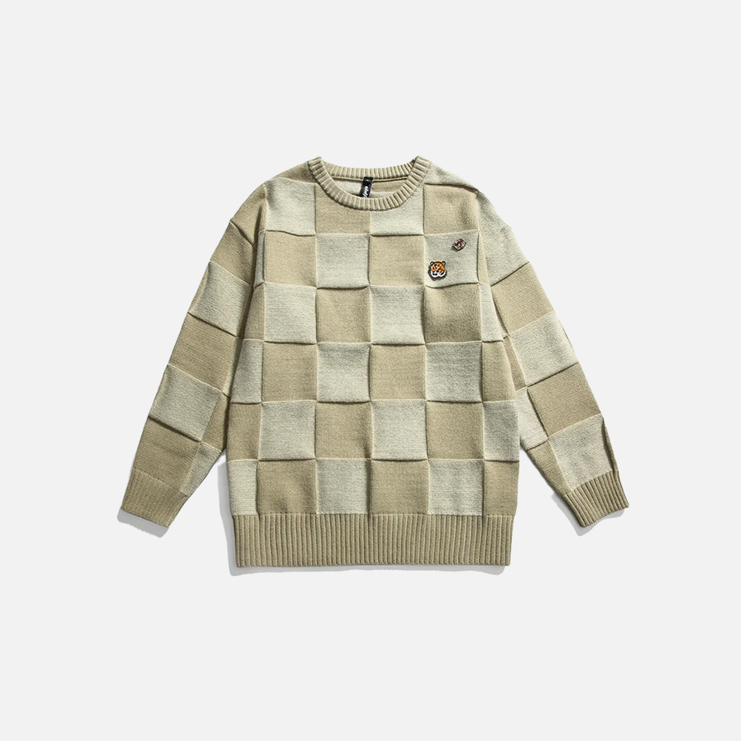 Vintage Chess Square Sweater