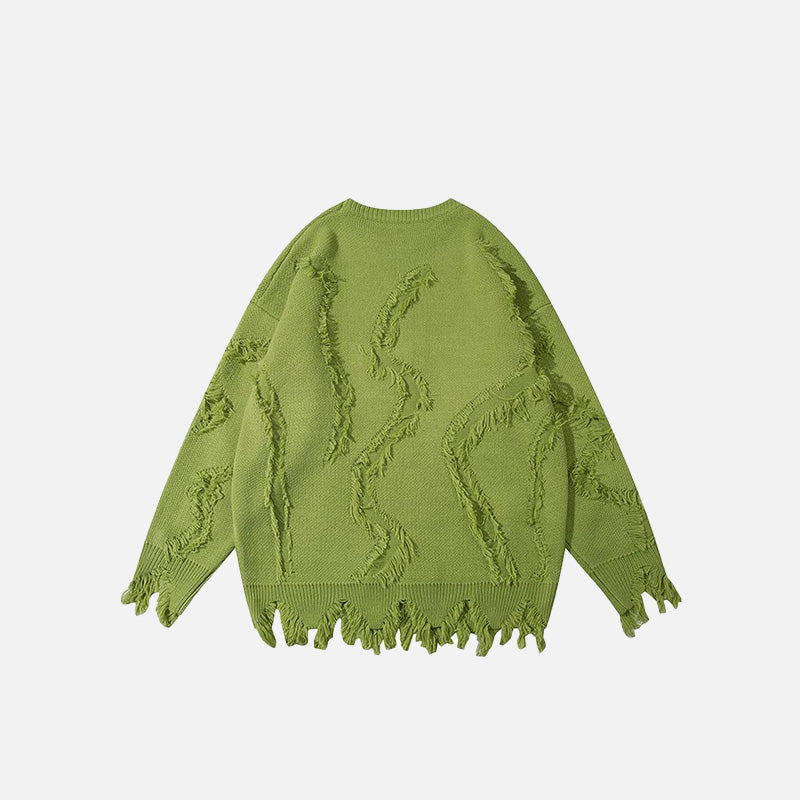 Oversized Ripped Loose Sweater