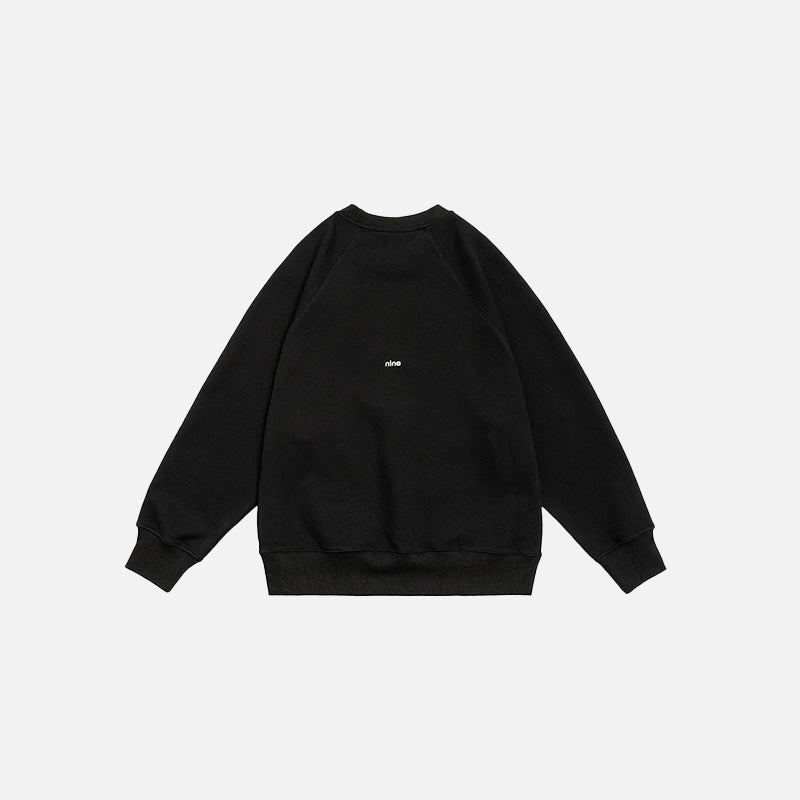 Number 9 Embroidered Sweatshirt
