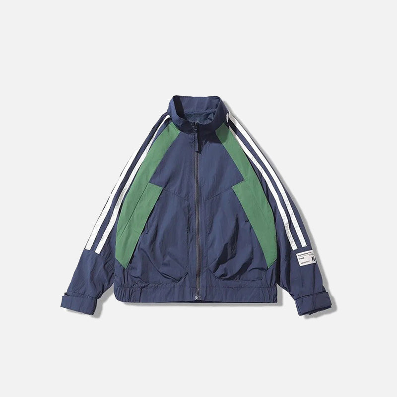 Retro Loose Sports Windbreaker Jacket
