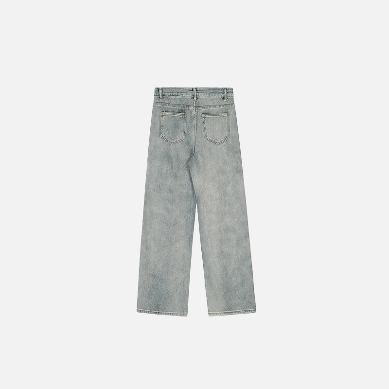 Star Embroidery Loose Jeans