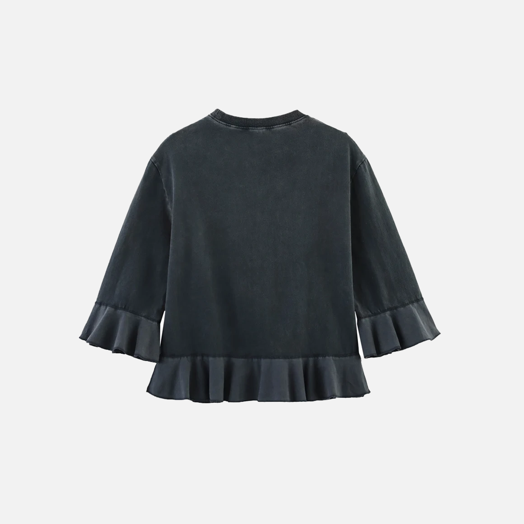 Spring Korean Double Layers Women's Sweatshirt