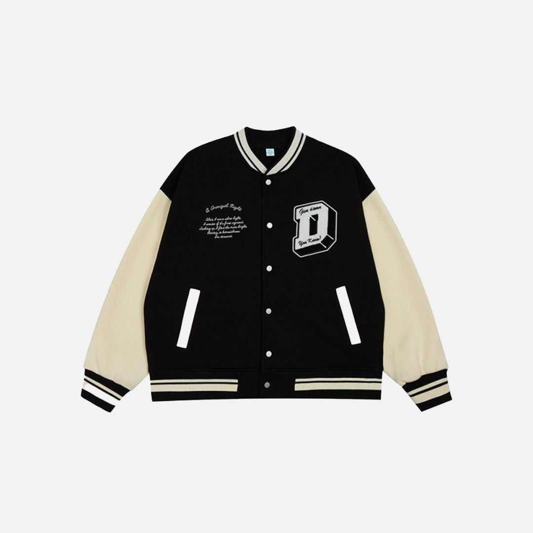 Don't Care Varsity Jacket DAXUEN