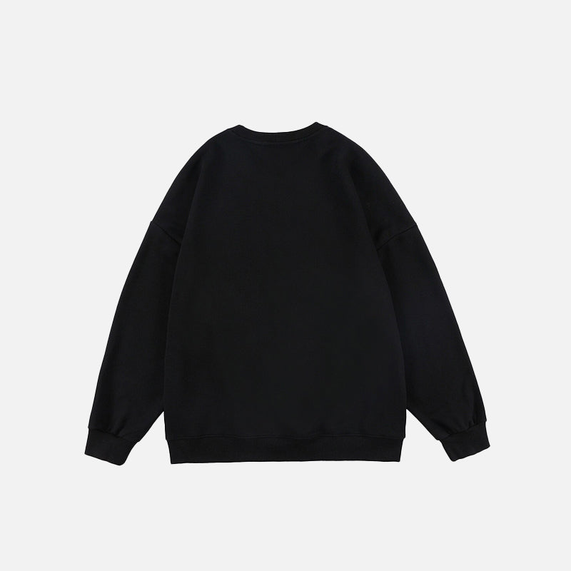 Denim MultiPockets Patchwork Sweatshirts