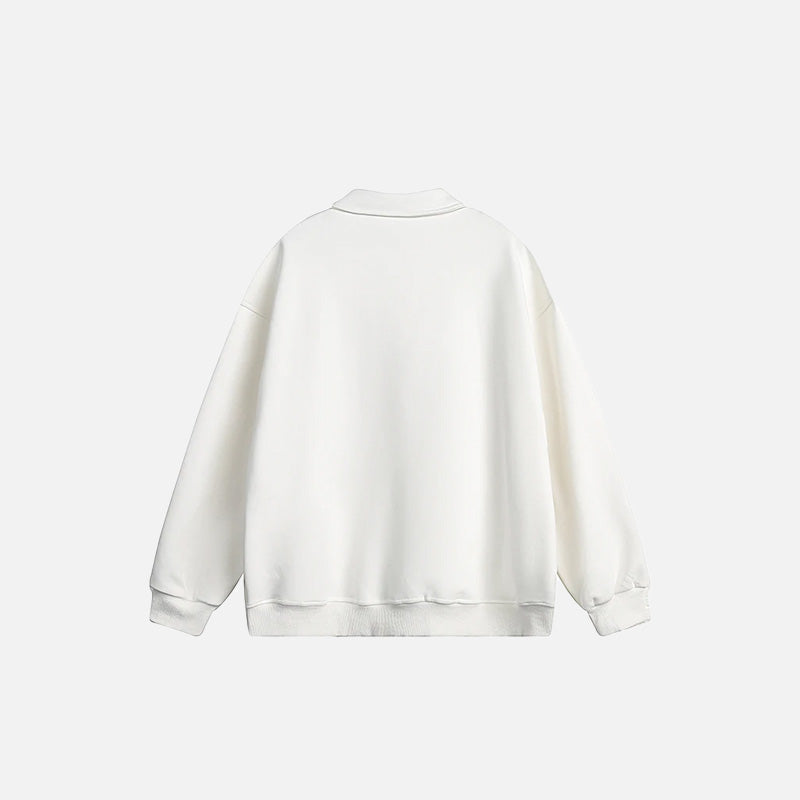 Y2K Loose Sports Sweatshirt