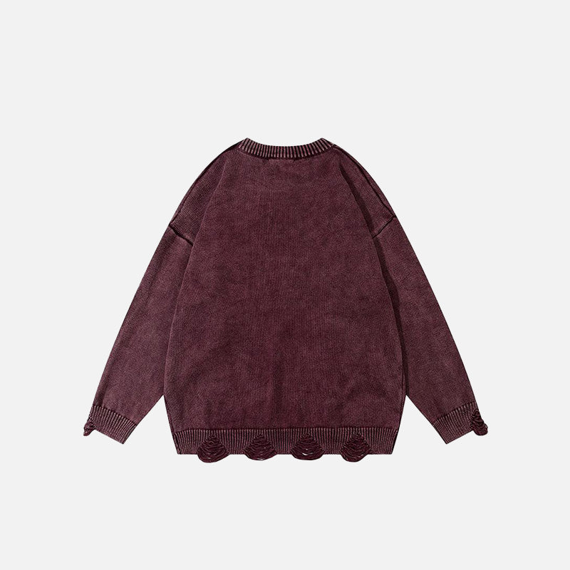 Start Embroidery Oversized Sweatshirt