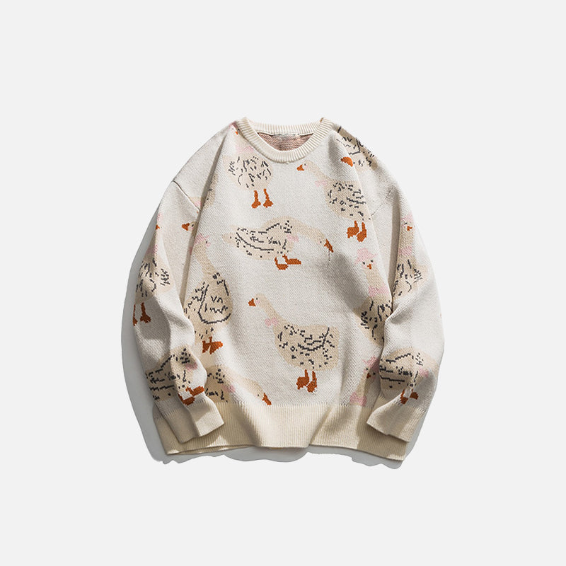 Goose Party Knitted Sweater