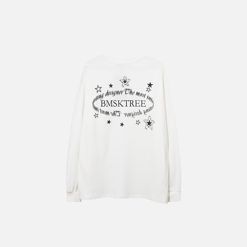 Angel Girl Graphic Print Sweatshirt