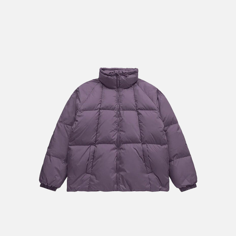 Solid Color Puffer Jacket