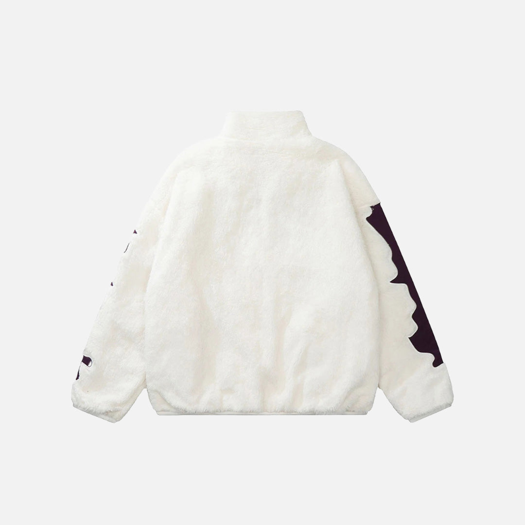 Skeleton Themed Fleece Jacket