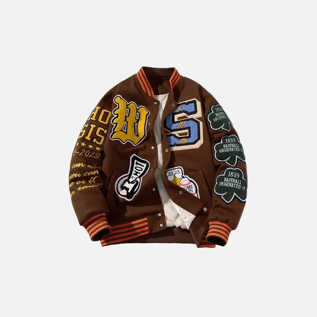 Embroidered Varsity Baseball Jacket