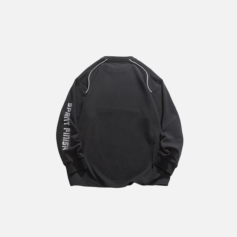 Oversized Racing Loose Sweatshirt