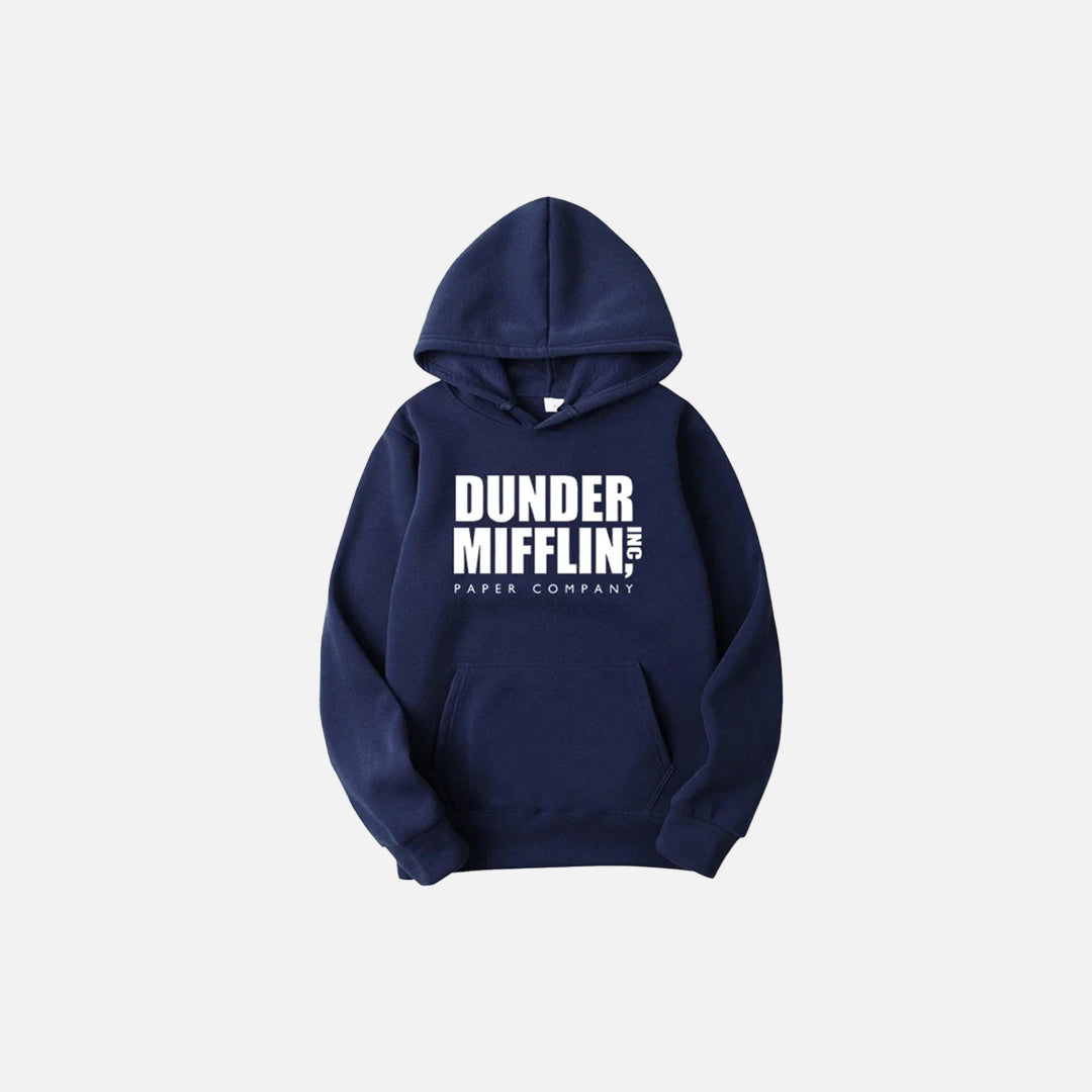 Letter Print Solid Color Hoodie