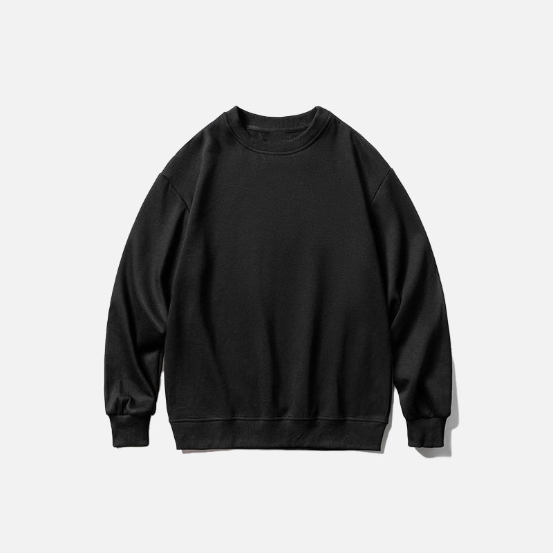 Solid Color Blank Oversized Sweatshirt
