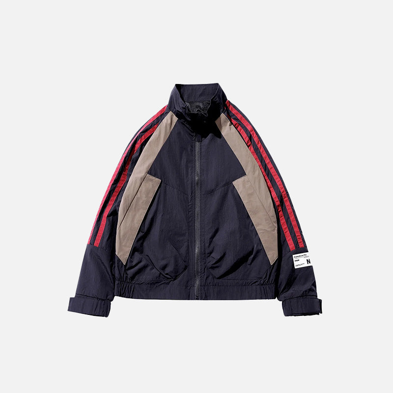 Retro Loose Sports Windbreaker Jacket