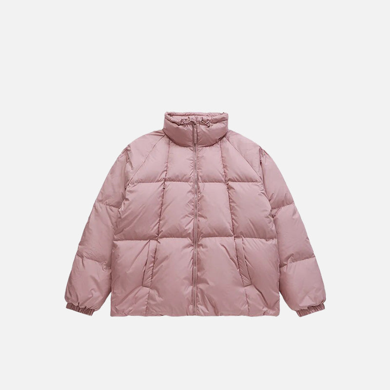 Solid Color Puffer Jacket