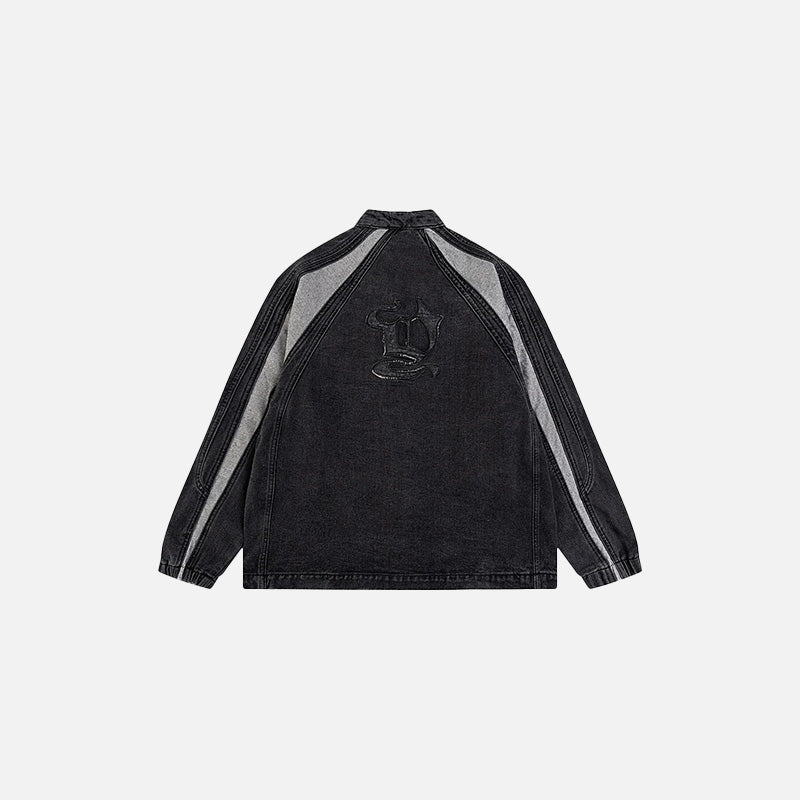 Shadow Stripes Denim Jacket