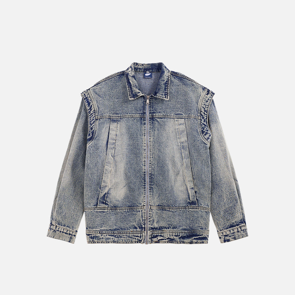 Washed Sandy Denim Jacket