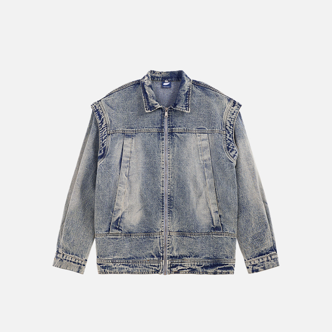 Washed Sandy Denim Jacket