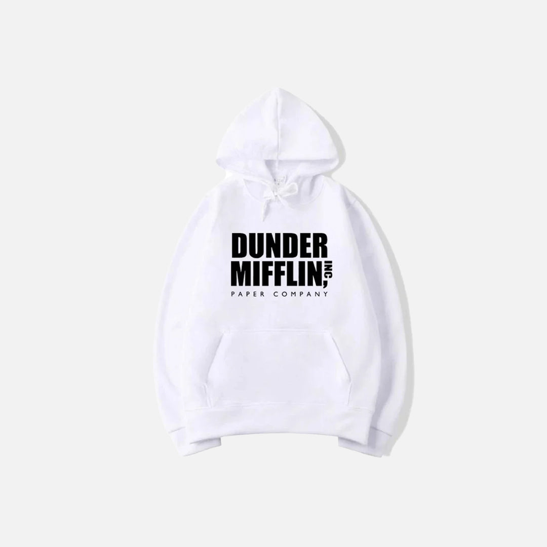 Letter Print Solid Color Hoodie