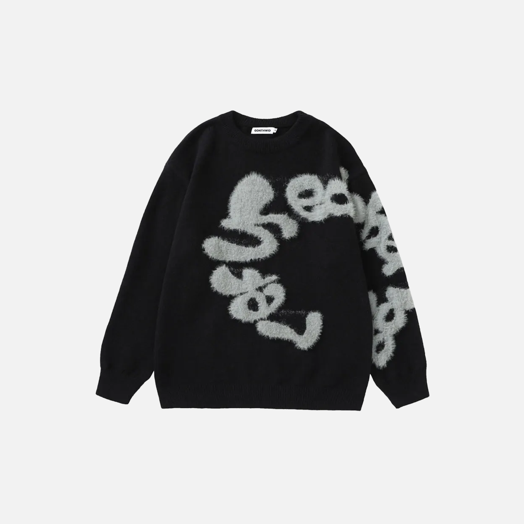 Cozy Fluffy Knit Jumper Sweater