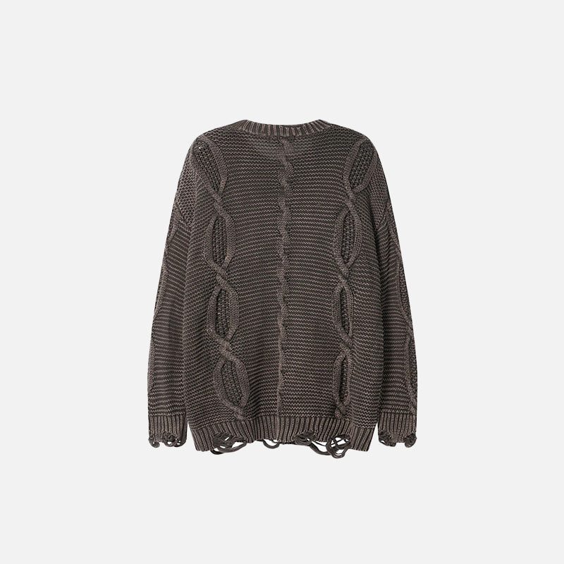 Twisted Cable Knit Sweater