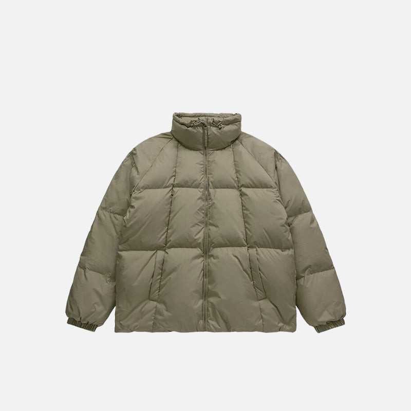 Solid Color Puffer Jacket