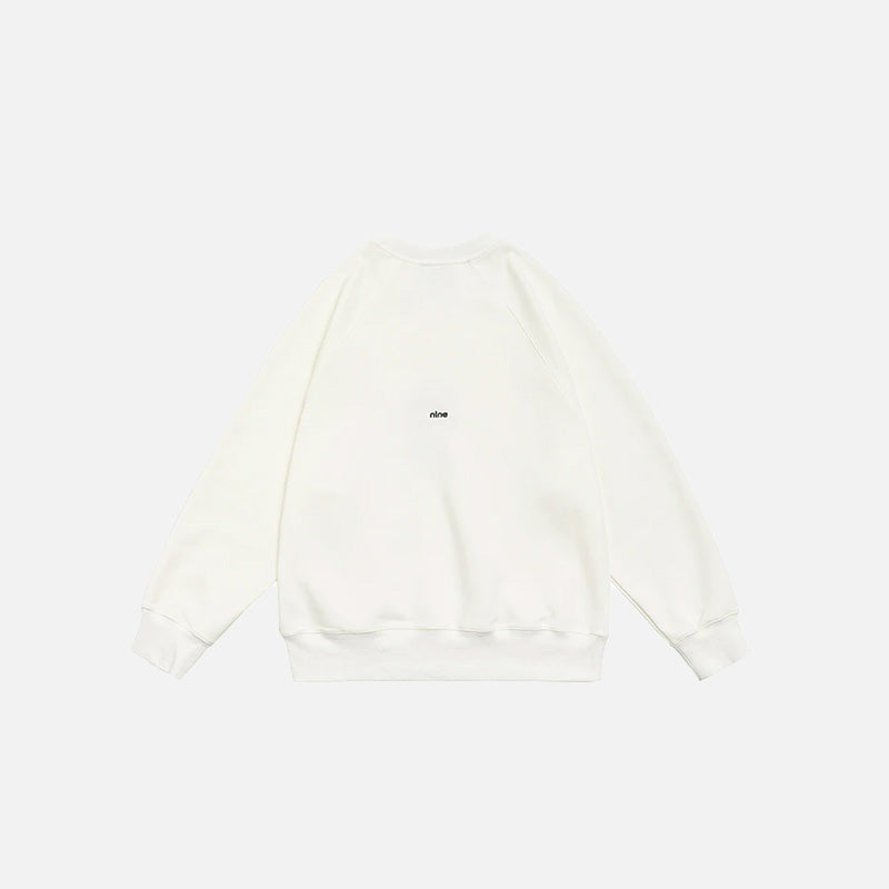 Number 9 Embroidered Sweatshirt