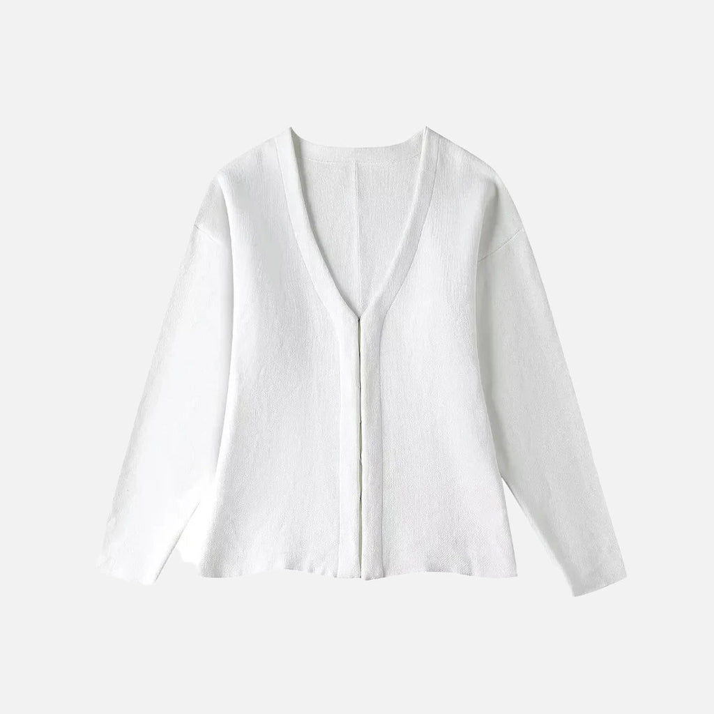 V-neck Vintage Knitted Cardigan