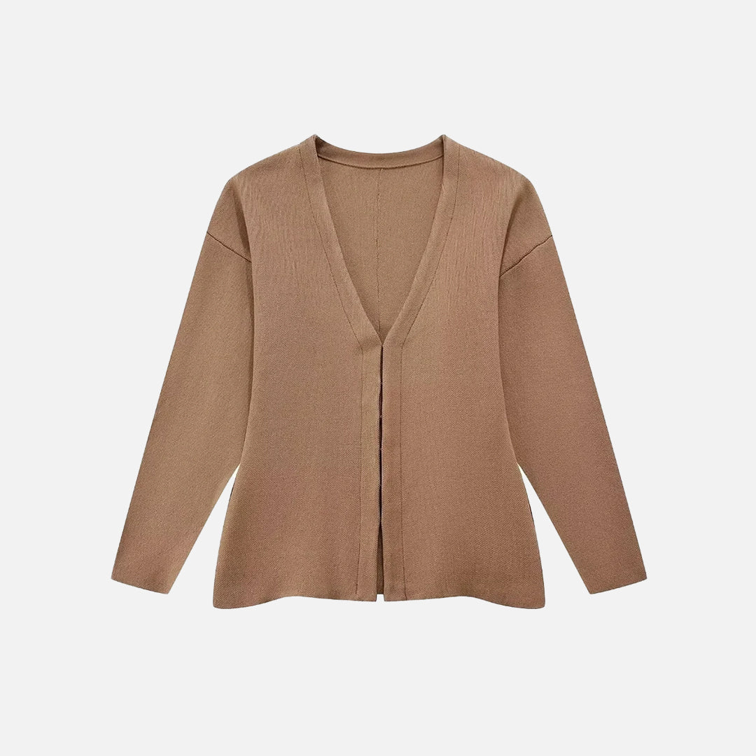 V-neck Vintage Knitted Cardigan