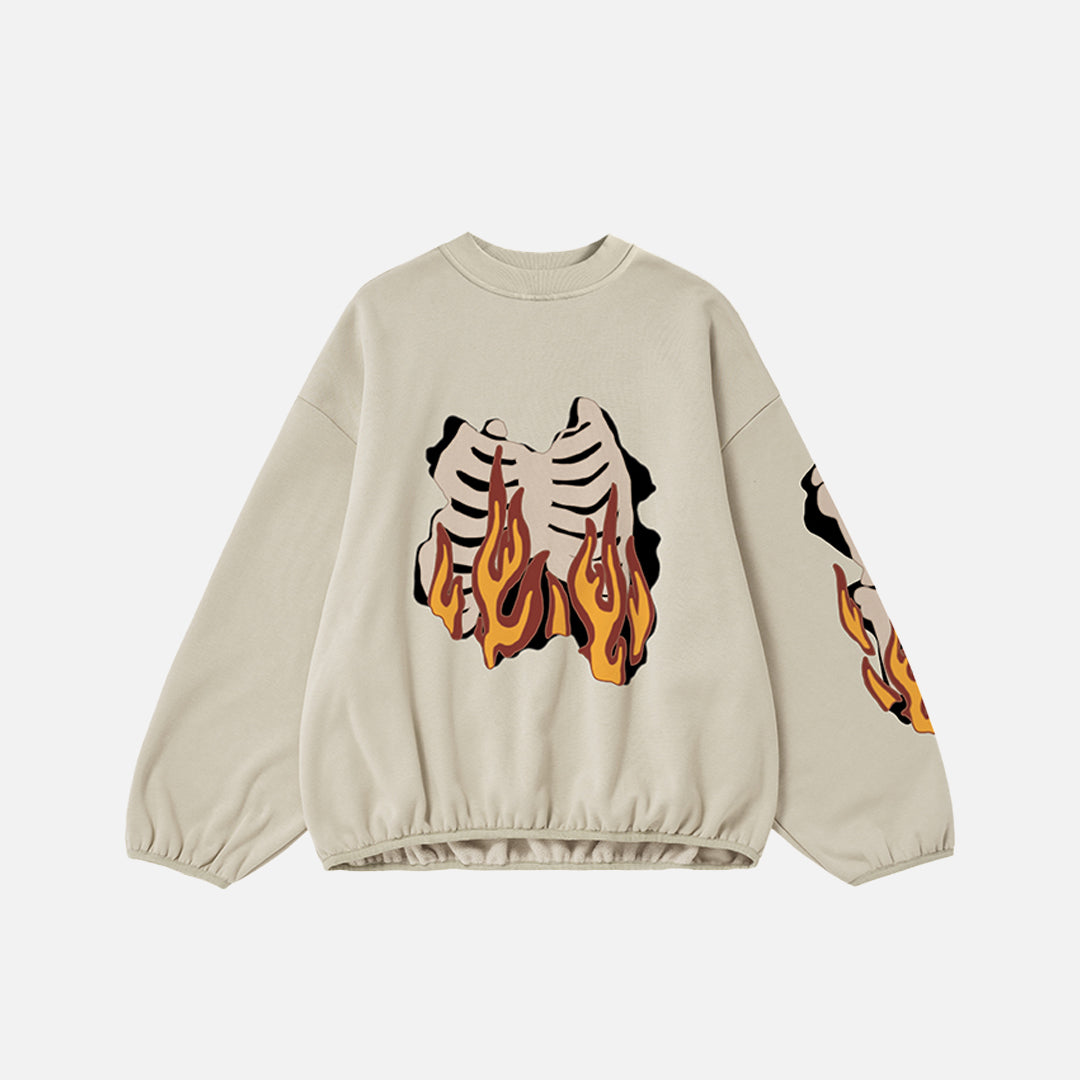 Flaming Skeleton Sweatshirt