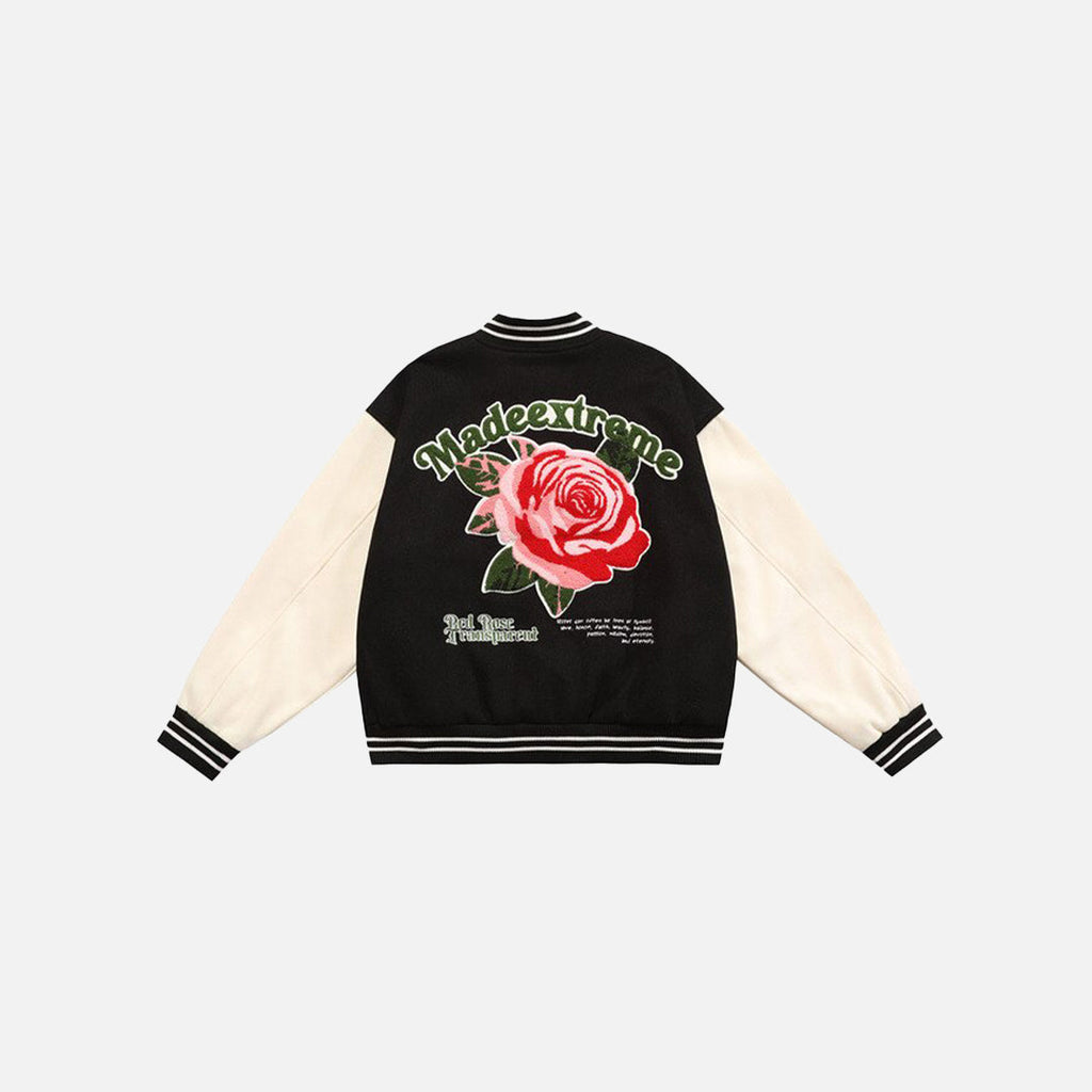 Vintage Flower Varsity Jacket