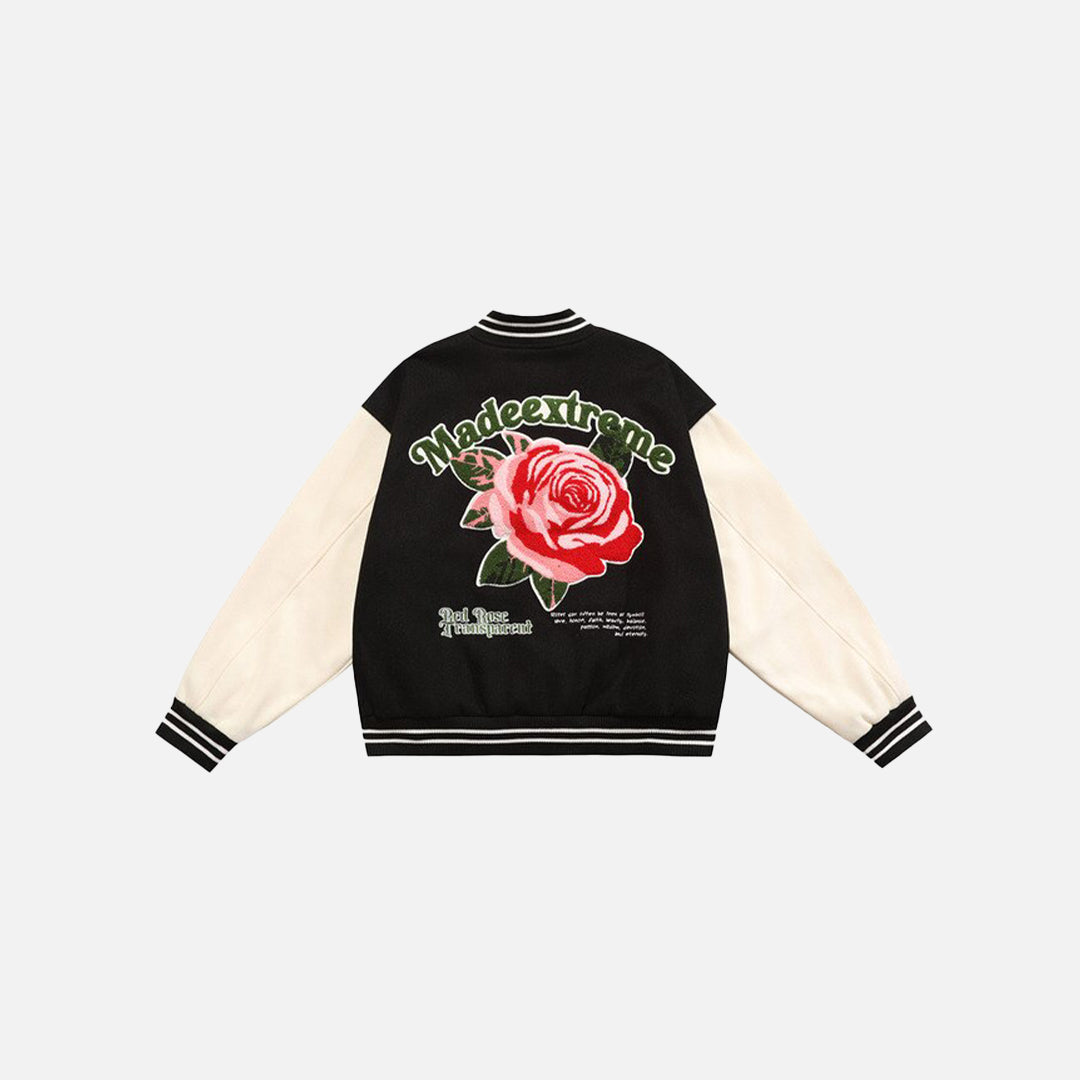 Vintage Flower Varsity Jacket