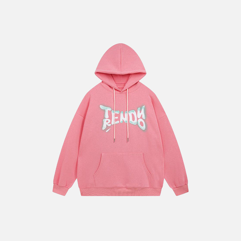 Trendy Letter Print Hoodie