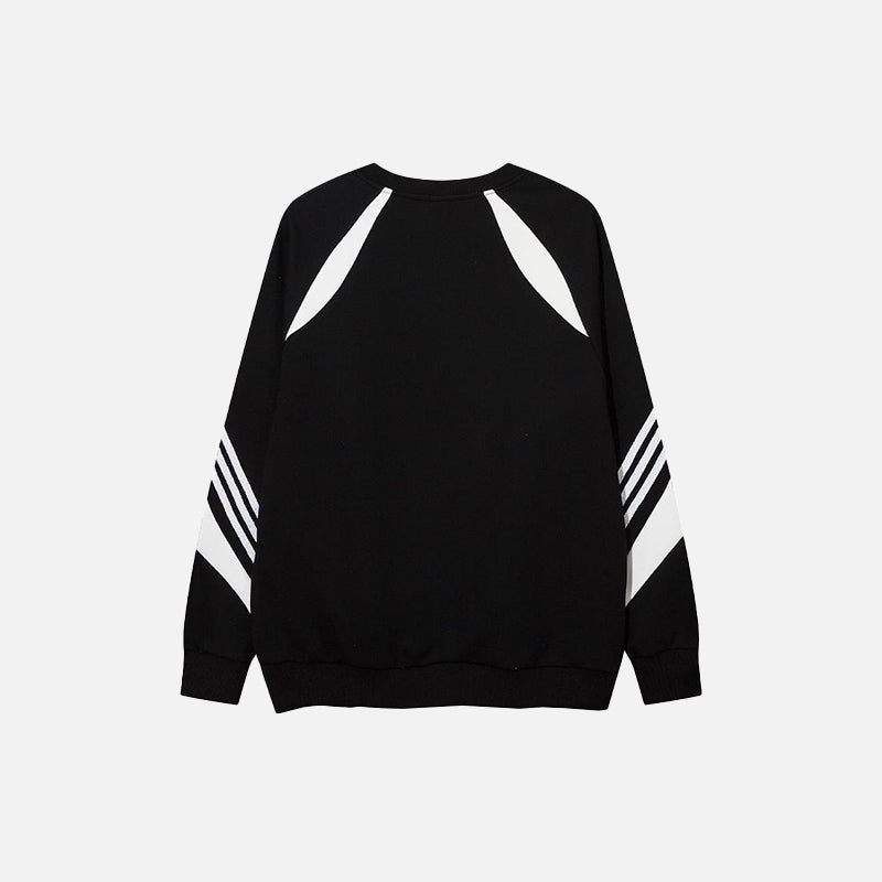 Black & White Patchwork Sweatshirt