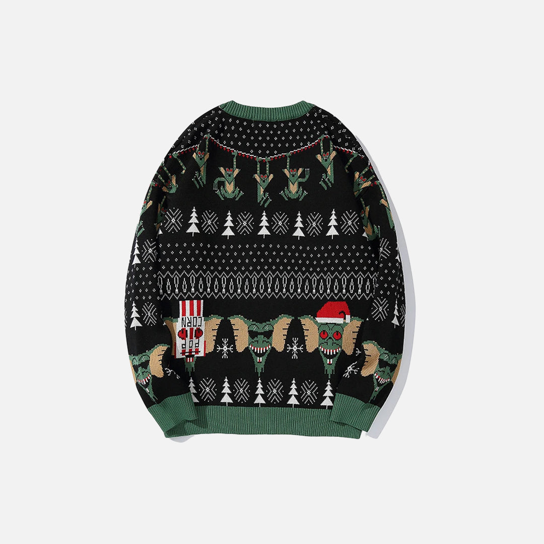 Ugly Knitted Elf Christmas Sweater