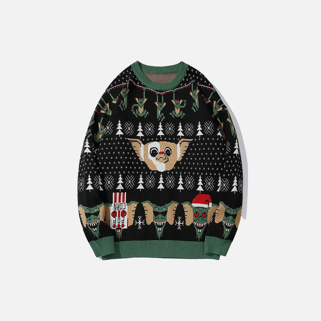 Ugly Knitted Elf Christmas Sweater