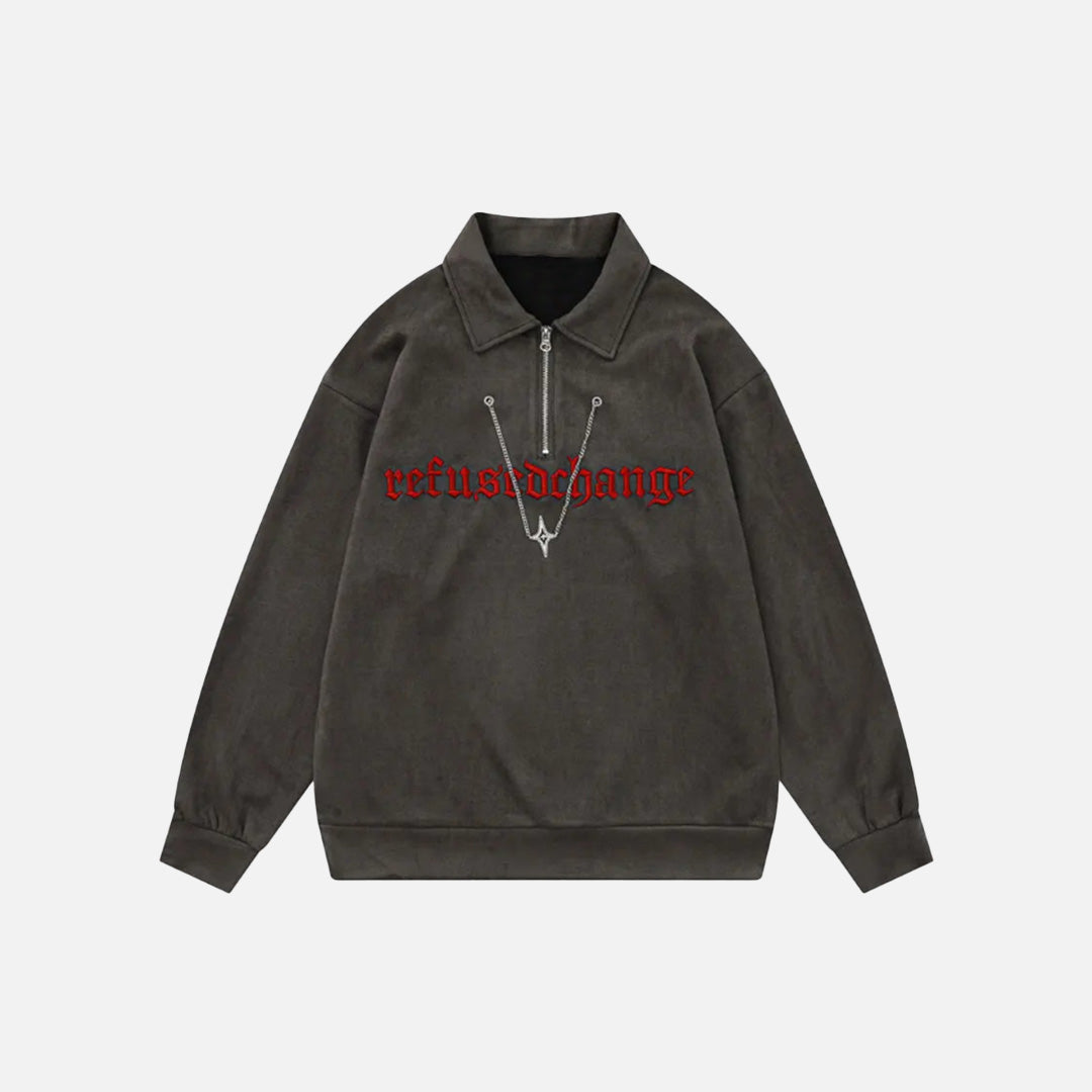 Loose Y2K Letter Sweatshirt