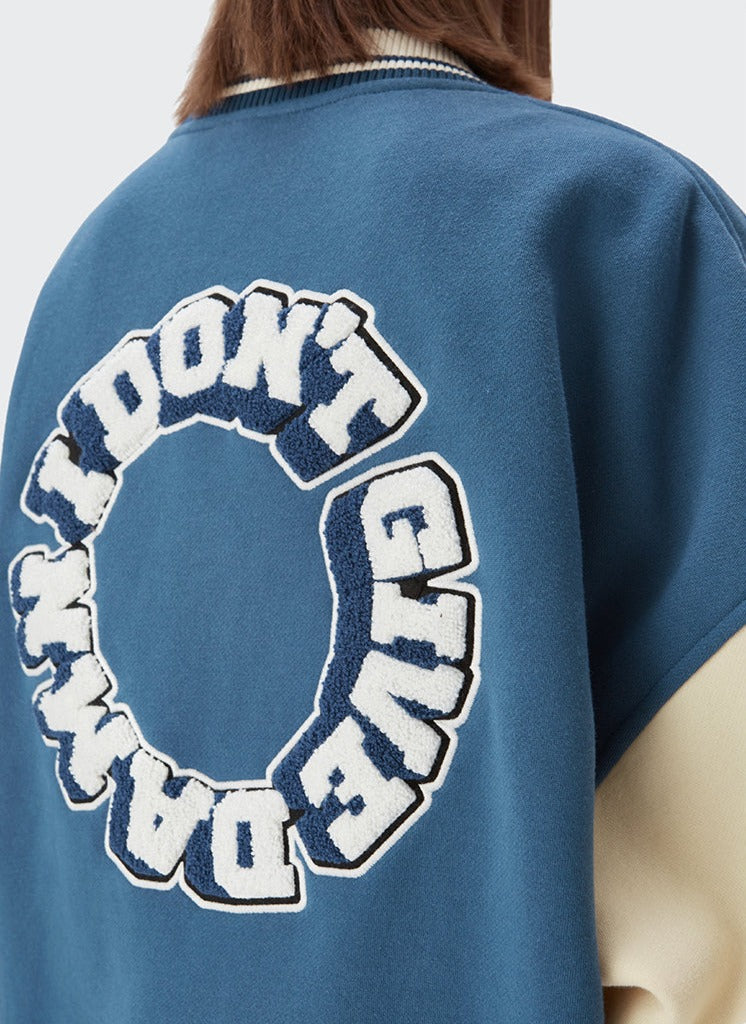 Don't Care Varsity Jacket