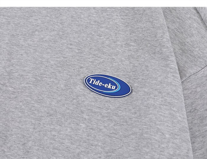 Denim MultiPockets Patchwork Sweatshirts