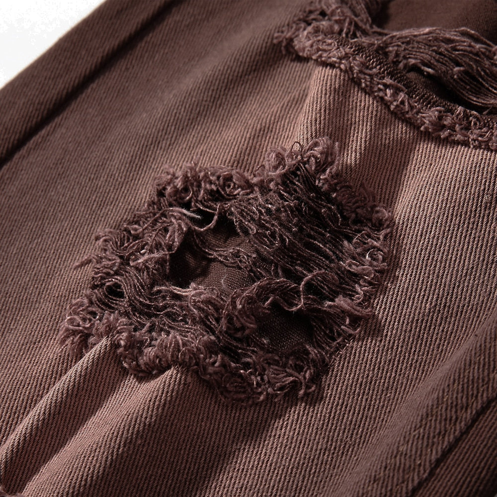 Women's High-waist Ripped Jeans