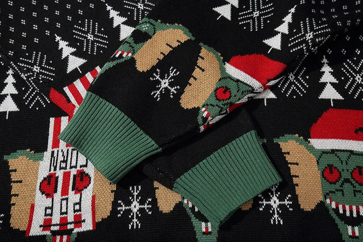 Ugly Knitted Elf Christmas Sweater