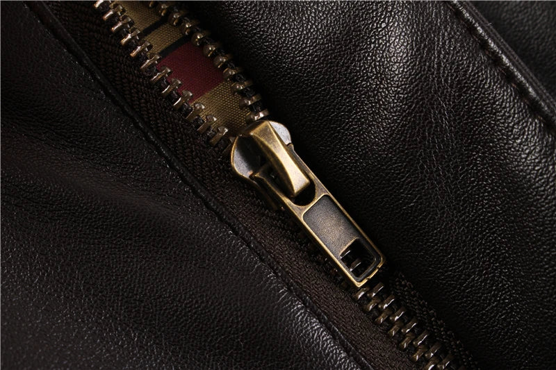 Vintage Removable Fur Leather Jacket