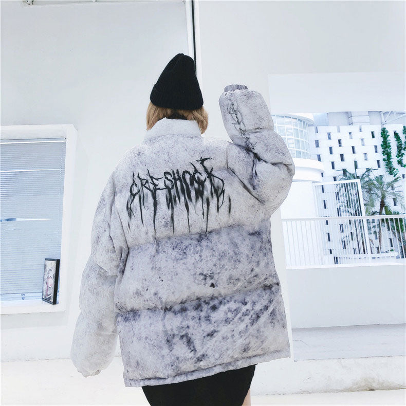 Tie Dye Puffer Jacket