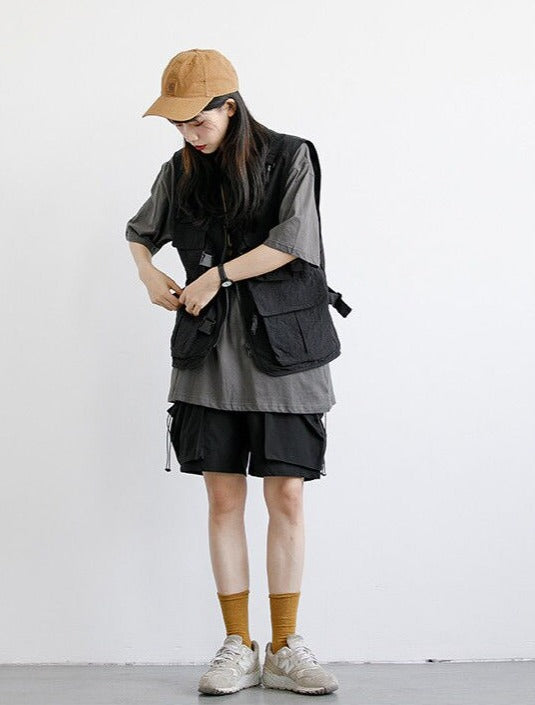 Women Multi-Pocket Cargo Vest