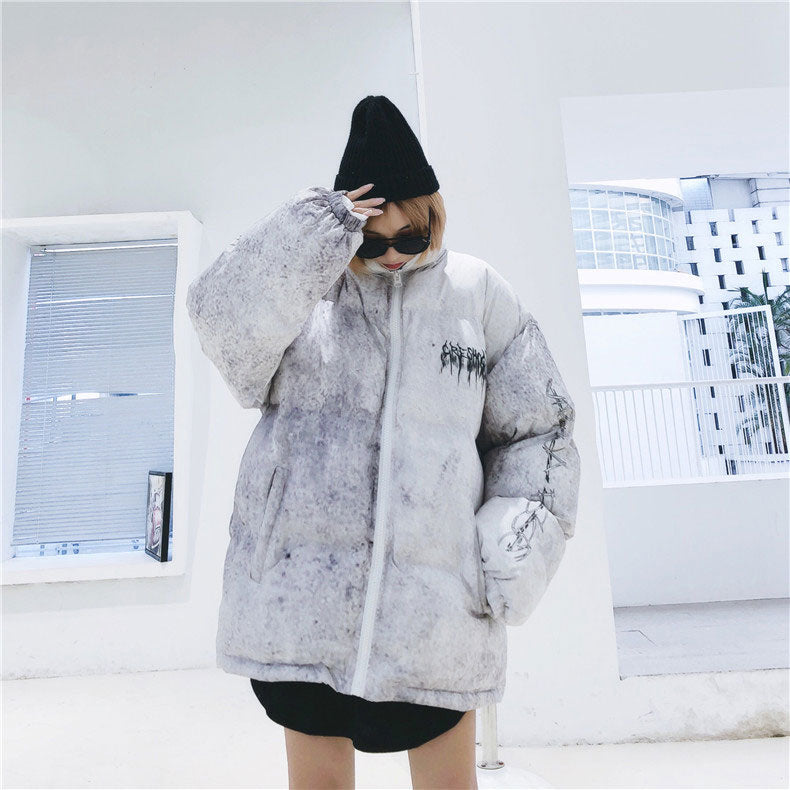 Tie Dye Puffer Jacket
