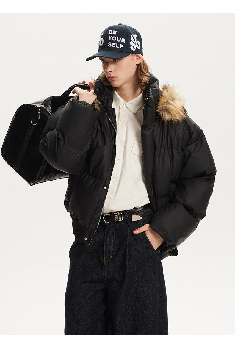 Detachable Thickened Furr Puffer Jacket